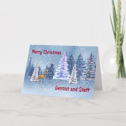 Christmas Card for Dentist  Staff