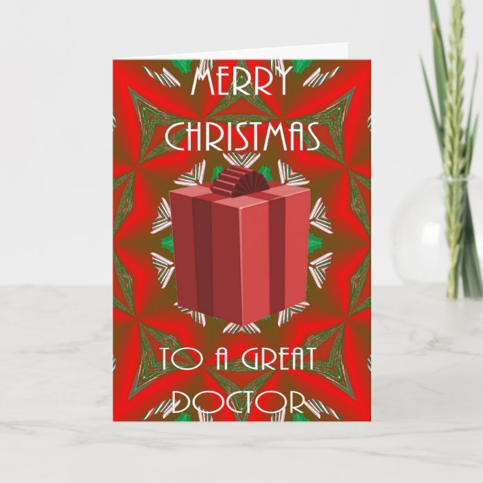 Christmas Card For Doctor  Zazzle.com