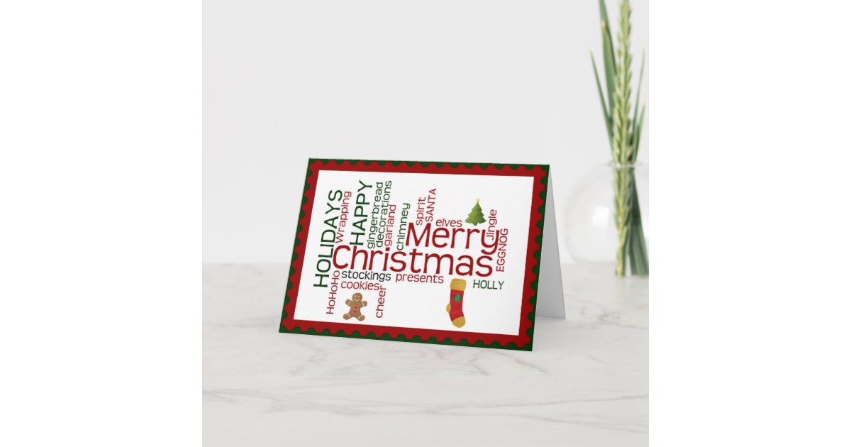 Christmas Card for Family, Friends, Co-Workers | Zazzle.com