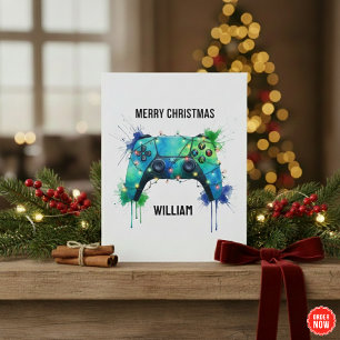 Christmas Card for Gamers Customised Gaming
