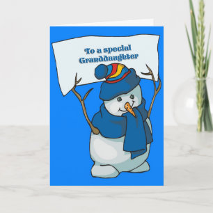 Christmas Card For Granddaughter