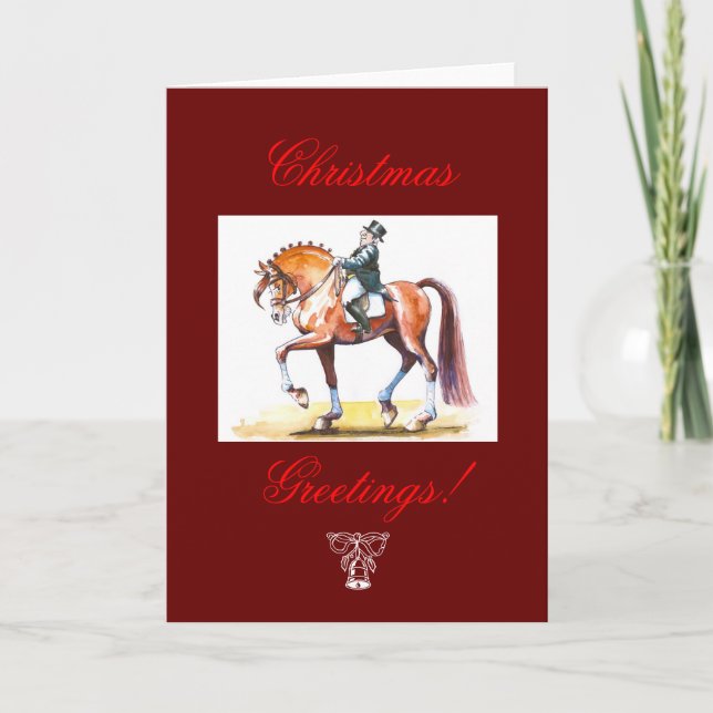 Christmas Card for Horse Lovers. (Front)