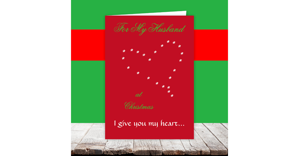 Christmas Card for Husband | Zazzle