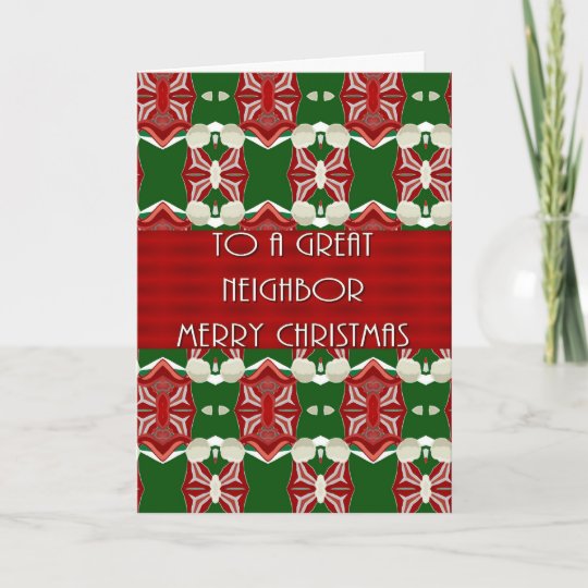 Christmas Card For Neighbor | Zazzle.com