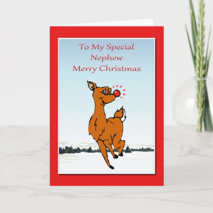 Nephew sobrino Christmas Card For Nephew | Zazzle