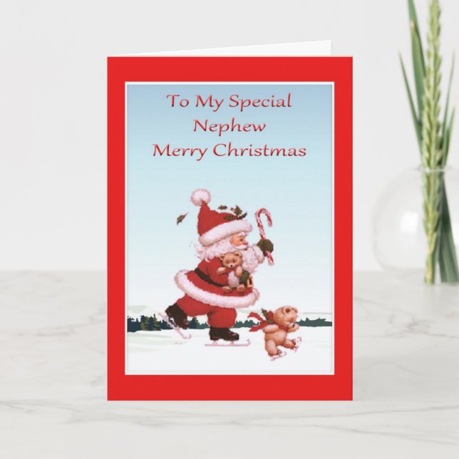 Christmas Card For Nephew (Front)