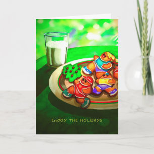 Christmas Card for Runners - Gingerbread