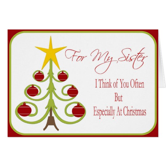 Christmas Card for Sister | Zazzle.com