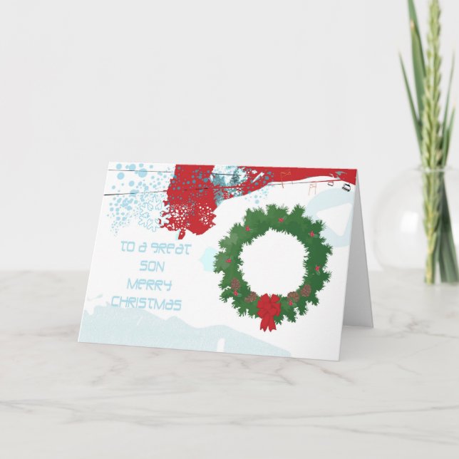 Christmas Card For Son (Front)