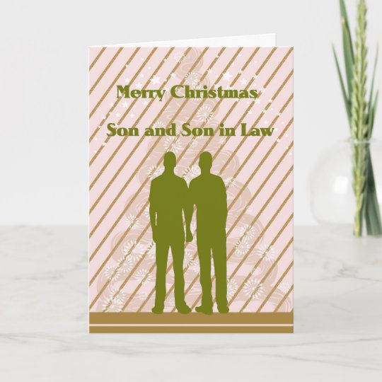 Christmas Card for Son and Son in Law | Zazzle.com