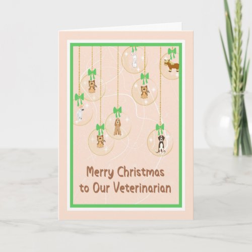 Christmas Card for Veterinarian  Staff