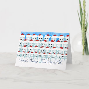 Christmas Card From All Of Us, Snowmen