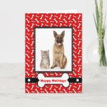 Christmas Card from the Family Dog and Cat