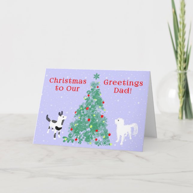 Christmas Card from Two Pet Dogs (Front)