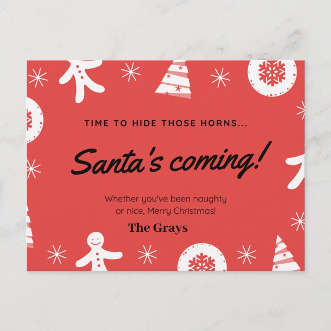 Christmas Card funny humorous  (Front)