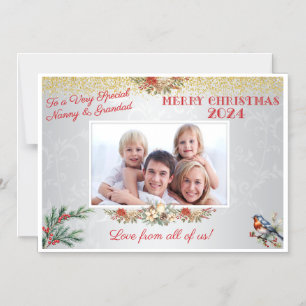 Christmas Card Gift for Grandparents Magnet