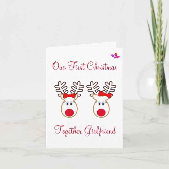 Christmas Card - Girlfriend, Wife, Mrs or Her Name (Front)