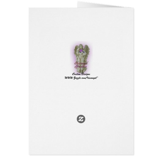 Christmas card gold and red Victorian (Back)