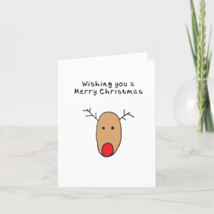 Christmas Card Hand Drawn Reindeer