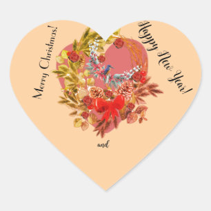 Christmas Card! Heart Sticker
