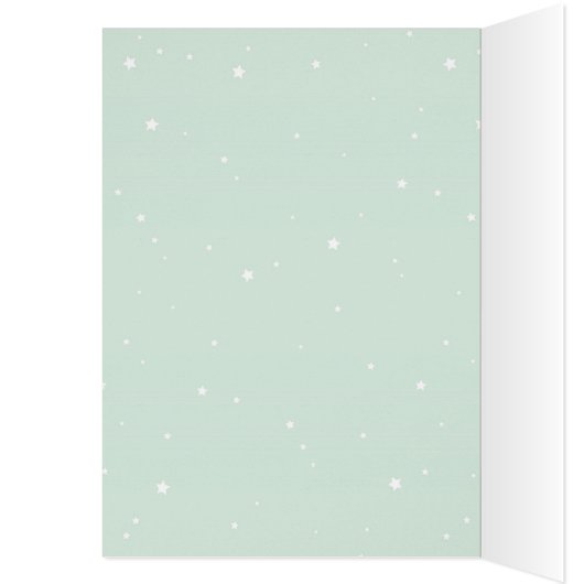 Christmas Card Ho Ho Ho Stars Pattern Trendy Funny (Inside (Left))