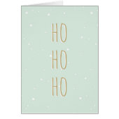 Christmas Card Ho Ho Ho Stars Pattern Trendy Funny (Front)