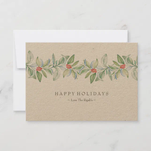 Christmas Card, Holiday Card, Rustic | Zazzle