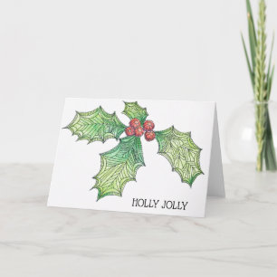 Christmas Card Holly Jolly