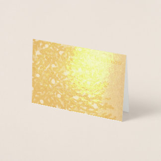 christmas card in foil with tree design