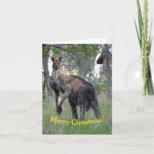 Christmas Card - Kangaroo (Front)