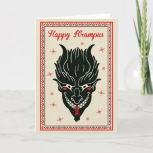 Christmas Card - Krampus Face