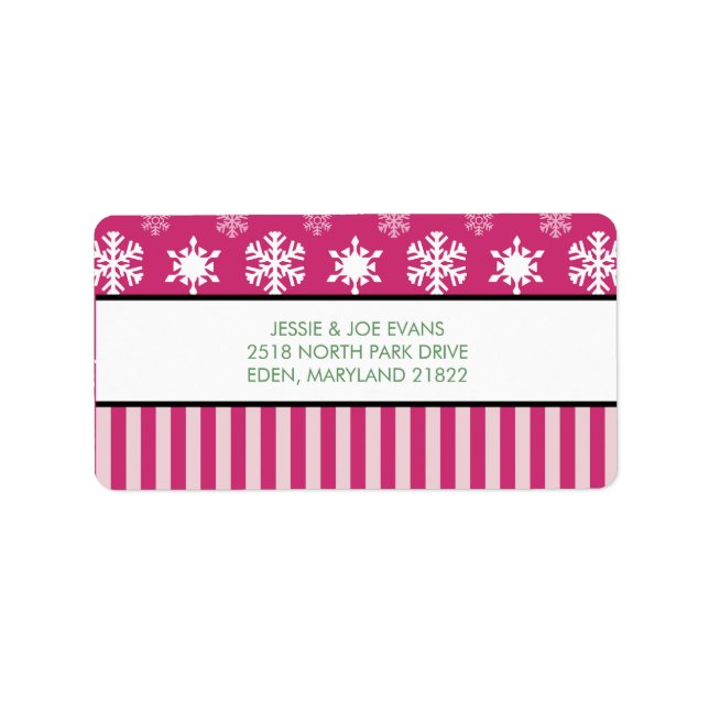 Christmas Card Mailing Address Labels (Front)