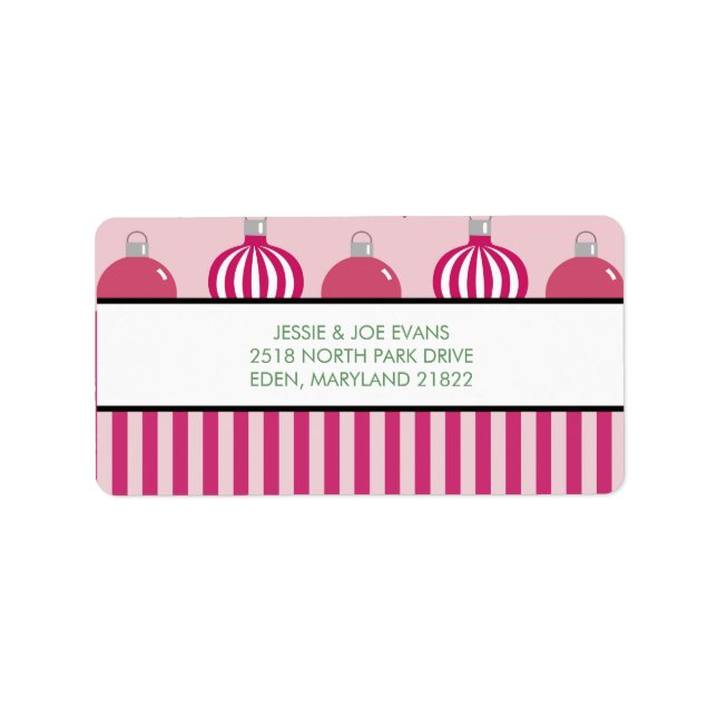 Christmas Card Mailing Address Labels (Front)