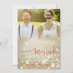 Christmas Card: Married Christmas - Custom photo Holiday Card