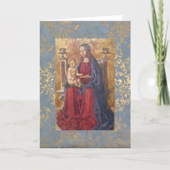 Christmas Card Mary And Child Beautiful Religious by SharCanMakeit at Zazzle