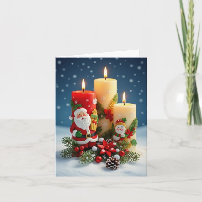 Christmas card, merry christmas card, christmas ca thank you card (Front)