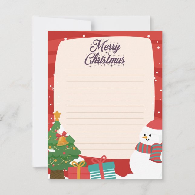 Christmas Card, Merry Christmas Card Png (Front)