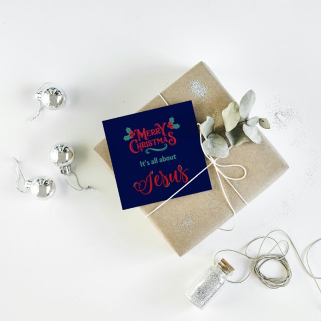 Christmas Card: Merry Christmas is about Jesus Holiday Card (Creator Uploaded)