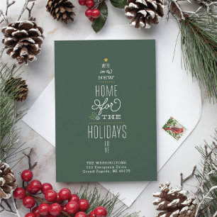 Christmas Card Moving Announcement New Address