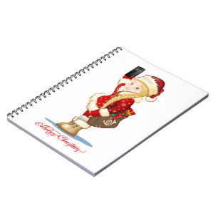 Christmas card notebook