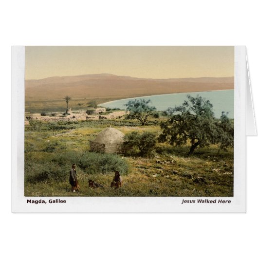 Christmas Card of Holy Land Galilee Scene (Front Horizontal)