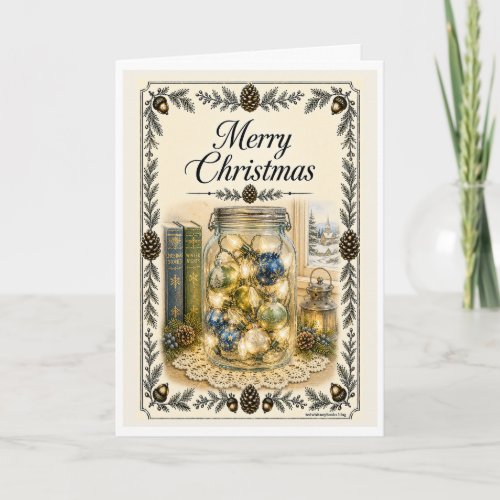 Christmas Card - Ornament Jar