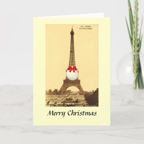 Christmas Card _ Paris Eiffel Tower