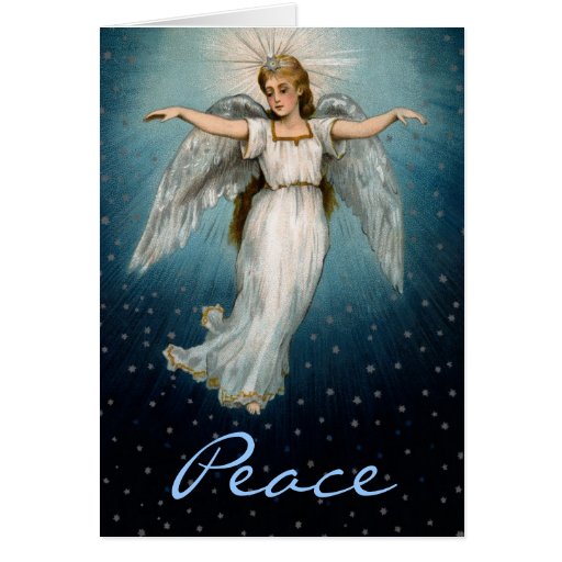 Christmas Card Peace Angel | Zazzle