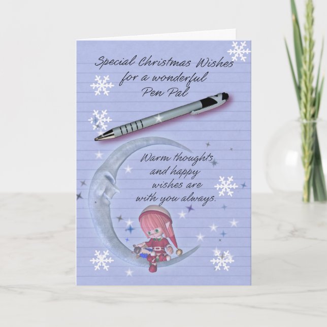 Christmas card, Pen Pal Christmas Card (Front)