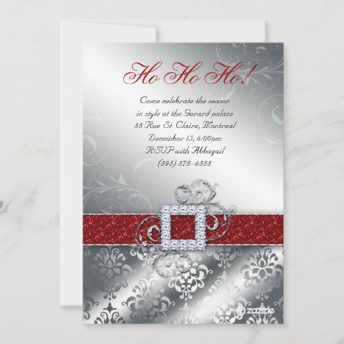 Christmas Card Photo Santa Belt Glitter