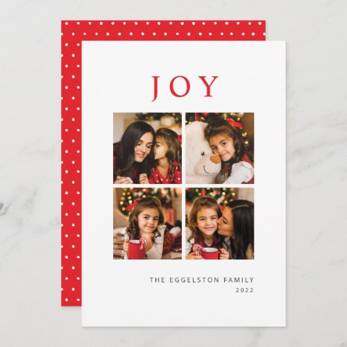 Christmas Card Photo Simple Joy 