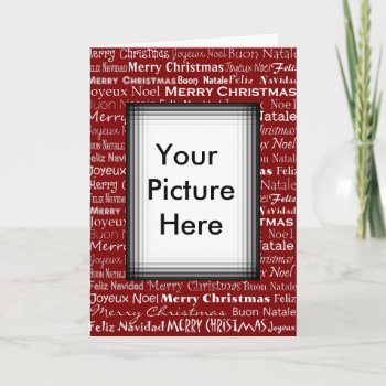 Christmas Card Picture Frame by ggbythebay at Zazzle
