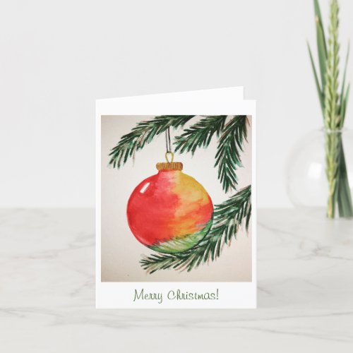 Christmas card plain blank