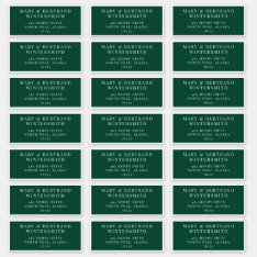 Christmas Card Pre-addressed Envelope Labels at Zazzle